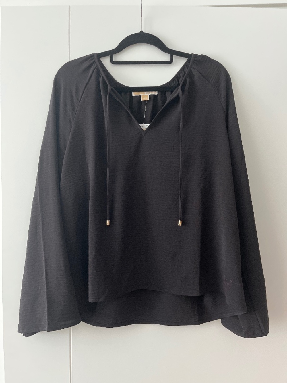 Black Michael Kors long sleeve blouse